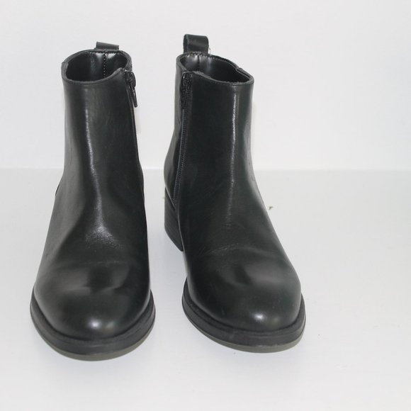 NEW Narf Genuine Leather Ankle Black Boots Womens Sz 37 / 6.5 made in Spain - Picture 3 of 8